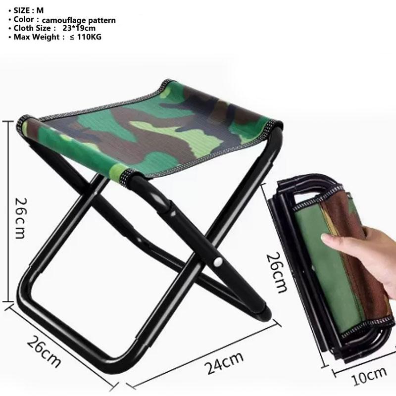 Стул для рыбалки на открытом воздухе, портативный складной алюминиевый складной стул для рыбалки, стул, сиденье, инструменты для пешего туризма, табурет для пикника, кемпинга, мини