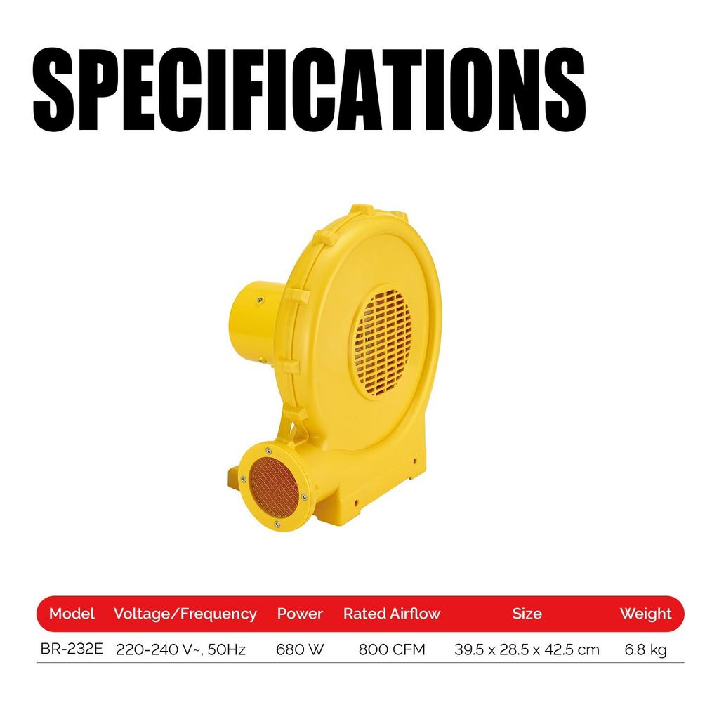 XPOWER BR-232 Электрический воздушный насос Мощный нагнетатель Быстрая установка Большой надувной