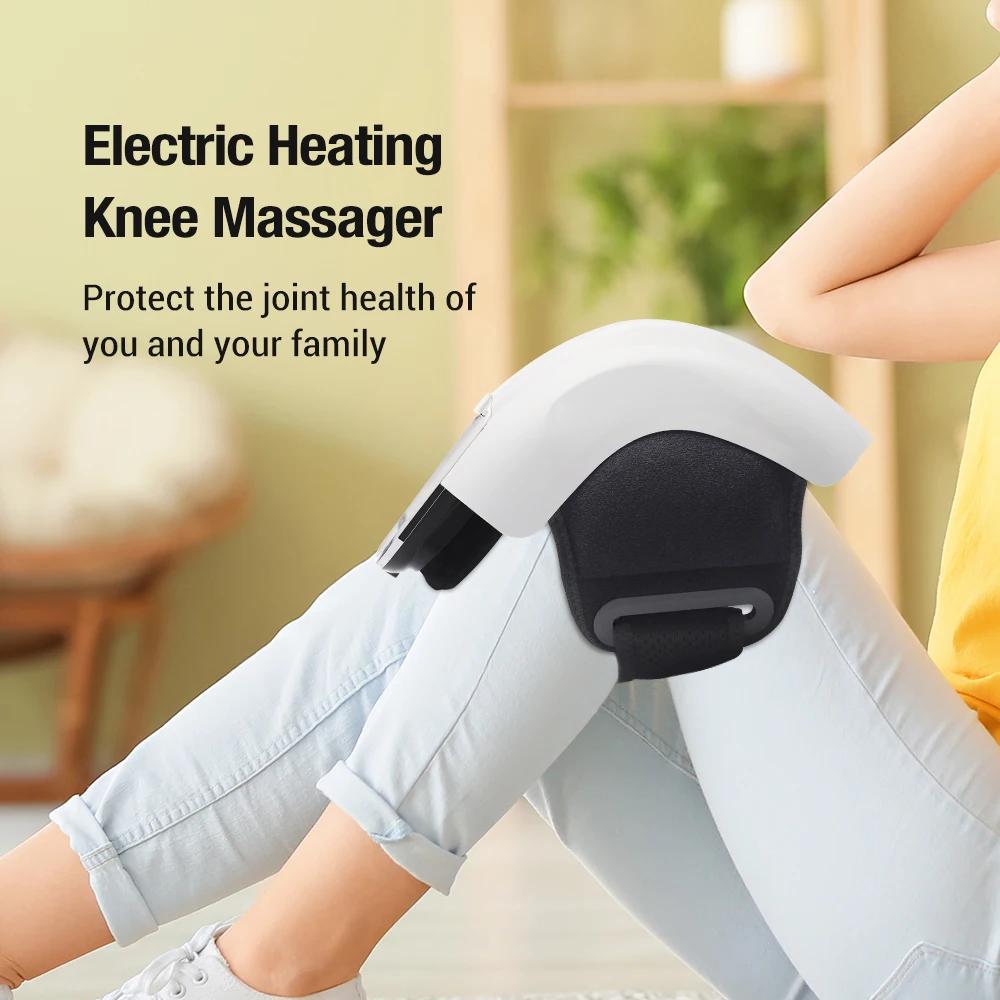 Electric Heating Knee Massager Vibrating Hot Compress Airbag Massage Red Light Joint Massage Rehabilitation Muscle Relief