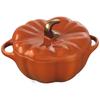 Staub "Pumpkin Cocotte 13cm" Ceramic Heat-Resistant Storage Container, Microwave-Safe [Official Japanese Product] La Cocotte Special Shape 40511-555