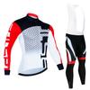 2023 Pro Winter Thermal Fleece Cycling Jersey Sets Long Sleeve Bicycle Clothing MTB Bike Wear Maillot Ropa Ciclismo Cycling Suit