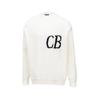 Unisex Oversized Crewneck Knit Sweater With Jacquard Streetwear Casual Cotton Pullover