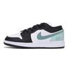 Air Jordan 1 Низкие Винтажные Баскетбольные Кроссовки Устойчивые к Скольжению и Истиранию Мужские Черно-Зеленые 553558-131(Команда85-)