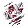 PYRMXQ 13cm Unique Devil Girl Teardrop Graffiti Anime Car Accessories Sticker Wall Decal Vinyl Window Trunk (C)