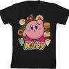Черная футболка для мальчиков Kirby Circle of Food