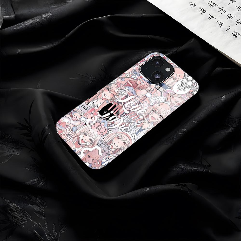 Чехол для телефона Kitagawa Marin Для IPhone 17 Pro Max 16 15 14 Pro Max 13 11 Plus Стеклянная крышка