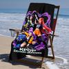 proof beach towel with Demon Hunter pattern - soft,absorbent,quick-drying,machine washable - perfect for swimming,camping,bathing