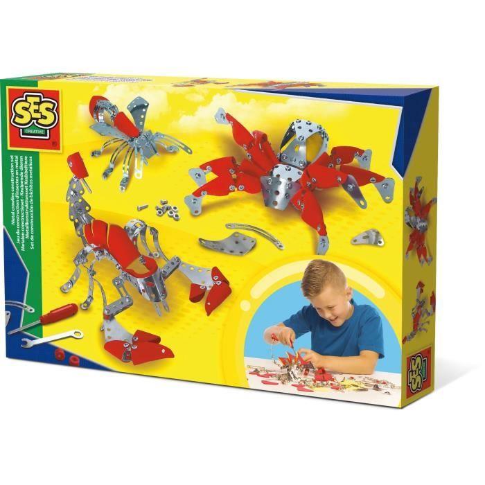 SES CREATIVE Jeu de construction d’insectes en métal
