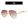 New Retro Women Sunglasses Metal Frame Toad Sun Glasses Men Outdoor Sunshade Eyewear Uv400 Luxury Brand Design Eyeglass