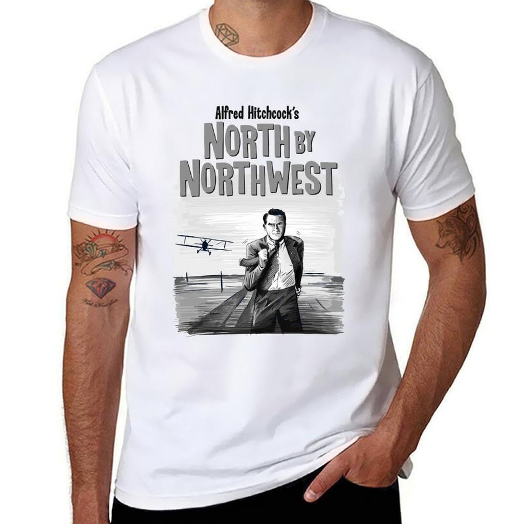 Alfred Hitchcocks North By Northwest Tshirt Plus Size Lightweight Tee Shirt