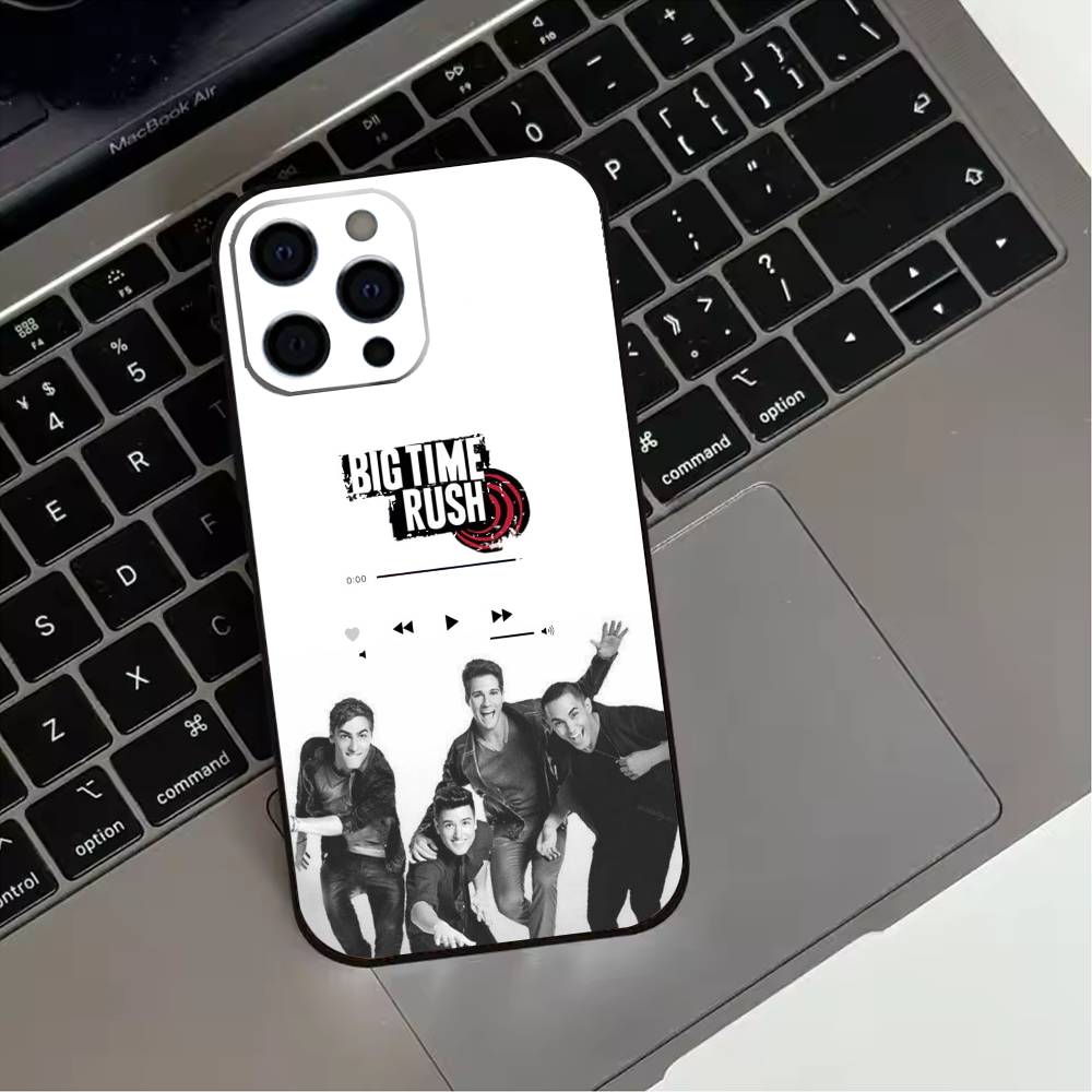 TV Drama B-Big Time Rush Phone Case For iPhone 17,16,15,14,13,12,11 Plus,Pro Max,XS,Soft Silicone Black Cover