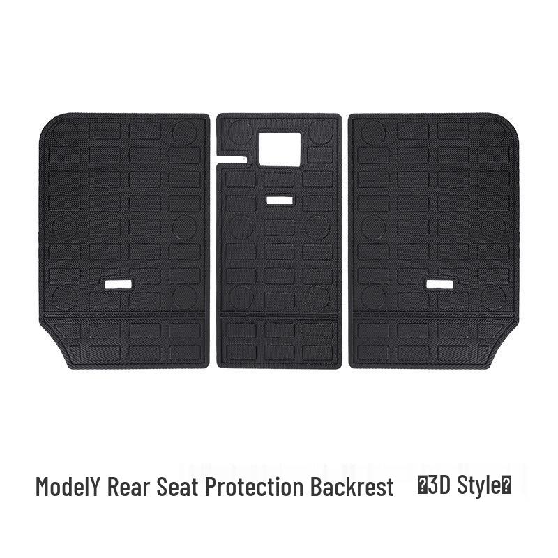 Tesla Model Y Anti-Kick Rear Seat Backrest and Trunk Protection Pad