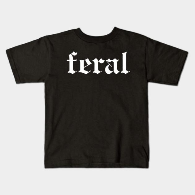 Boys Girls Soft Cotton Graphic Tees Feral Breathable Daily School Wear Kids T-Shirts