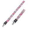 Long Tag Hang Strap Keychain Short Plaid Lanyards Key Rope Mobile Phone Straps Wrist Band