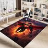1pc Superman black Carpet, for Home & Office Decor, Desk Chair Carpet, Festive GiftL1367