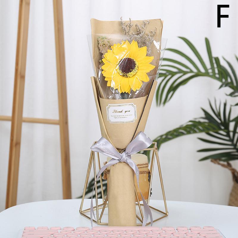 1 шт., мыло, цветы, декоративные цветы, букет, сушеные цветы, подсолнух, искусственные цветы, свадебная вечеринка