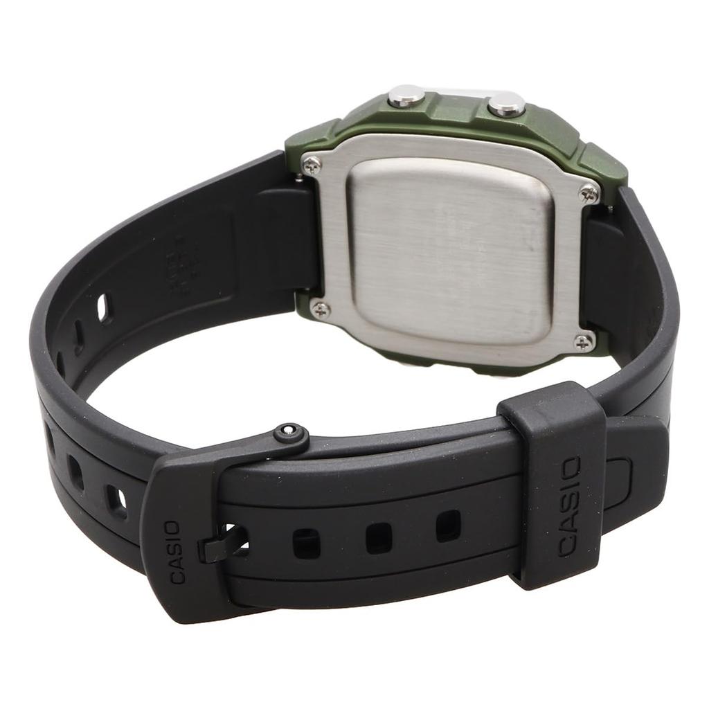 Casio W-800HM-3AV Стандартные цифровые мужские часы, Зеленый металлик, Оригинальная коробка, Импортные