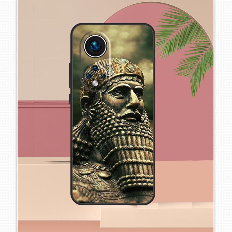 Assyrian Lamassu Winged Bull Case For Honor Magic 5 6 7 8 Pro Honor 400 Lite 200 X9c X9b X9a X8b X8a X8c 50 70 90 Cover