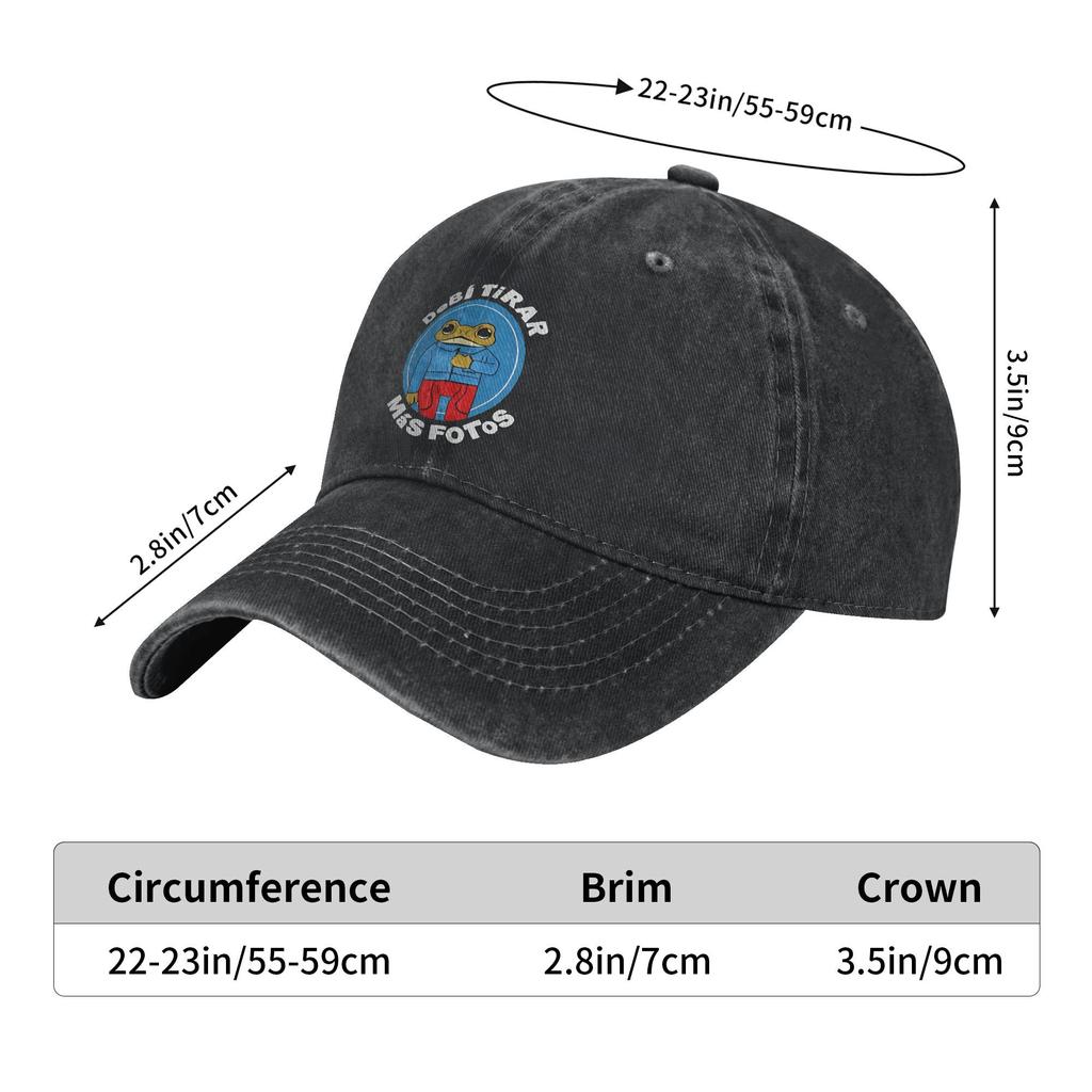 Vintage DtMF Bad Bunny Sapo Concho Toad Baseball Cap for Men Women Distressed Cotton Sun Cap Outdoor Summer Soft Hats Cap