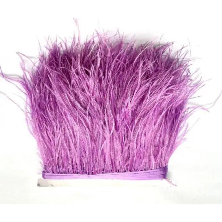 Feather5m Ostrich Hair Fringe Feather Trims Stage Costume Accessories Manufacturers
