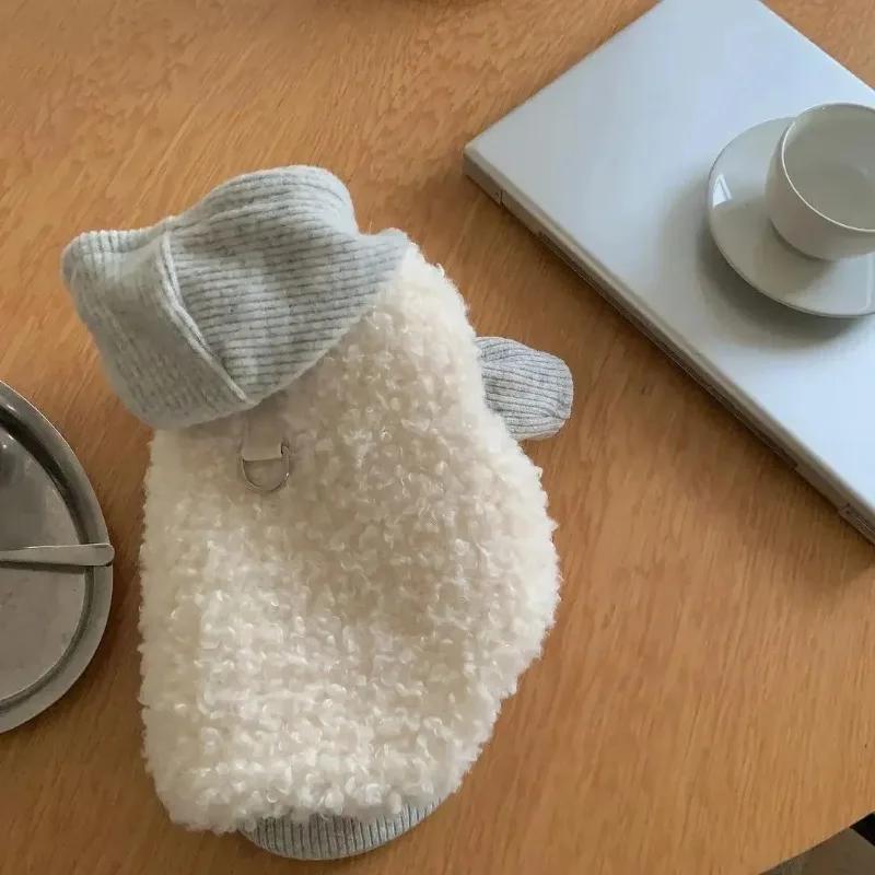 Fashion Pet Two-Legged Coat with Hat Warm Cotton Vest for Small Medium Dogs Winter Chihuahua Costume Puppy Clothing