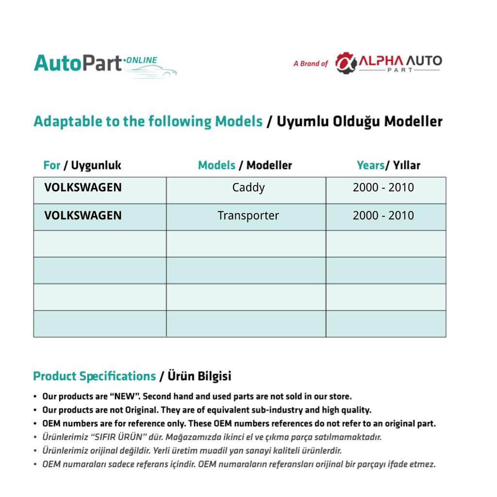 Комплект шестерни и двигателя замка слайдера для Volkswagen VW Transporter T5