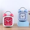 3-дюймовый будильник на батарейках, громкий механический будильник со стереоскопичной ночной подсветкой, не тикающий