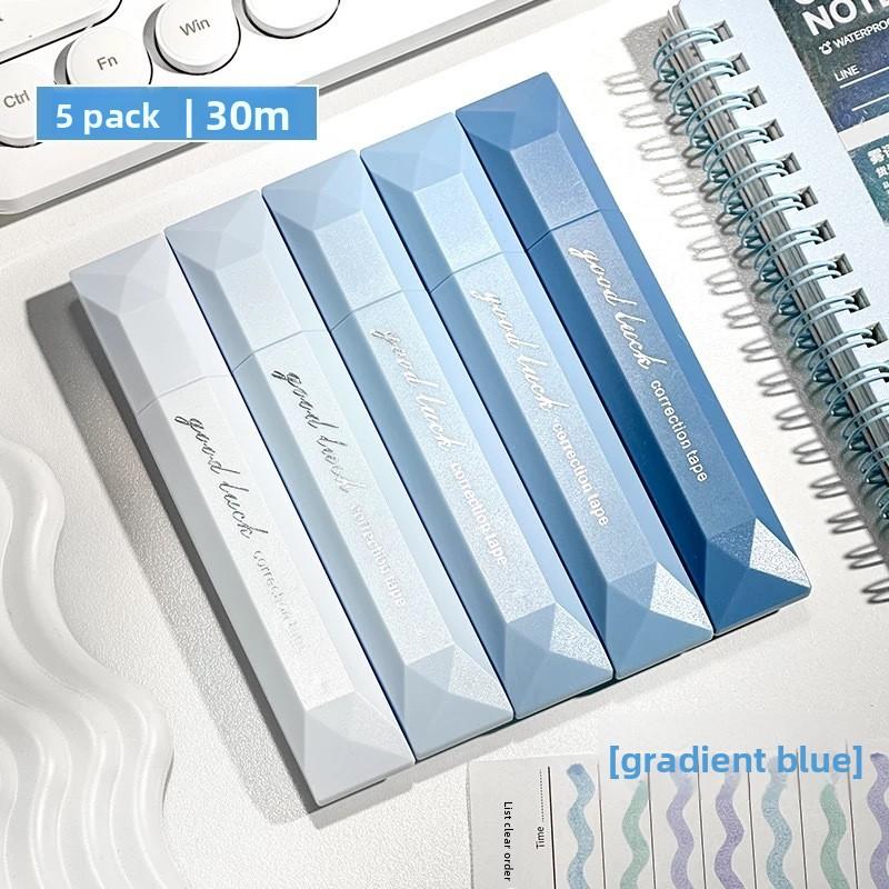 Гладкая корректирующая лента, 6 м большой емкости, милая градиентная корректирующая лента, 5 мм, каваий, школьные канцелярские принадлежности для студентов