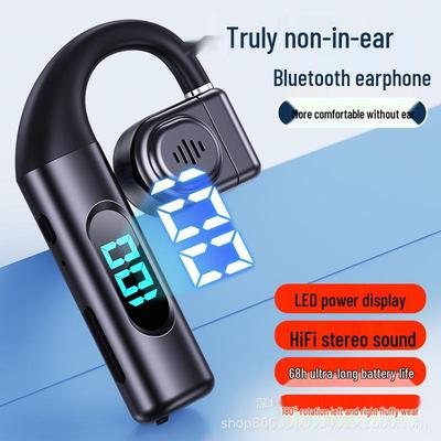 Беспроводные Bluetooth-наушники-вкладыши с ушным крючком и цифровым дисплеем - Водонепроницаемые, Защищенные от пота, Сверхдлительное время работы от аккумулятора