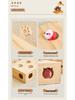 Interactive Solid Wood Cat Whack-a-Mole Toy for Pets and Children