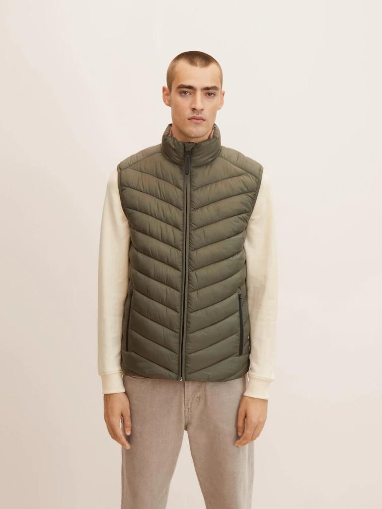 Winter Jacket Tom Tailor Quilted Vest (1031473) Dusty Olive Green