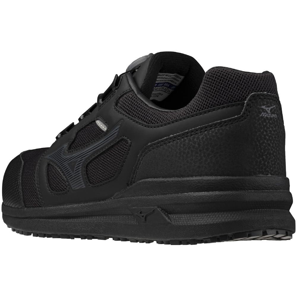Mizuno Almighty LS II Work Shoes Store BOA Toe Size Black (Direct Exclusive) F1GA2202, 52L, Cap, Slip-Resistant, Durable, 27.0 Cm,