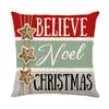 Новая Рождественская Подушка для Дома Дивана Праздничная Наволочка с Принтом Полиэстеровая Наволочка Украшение