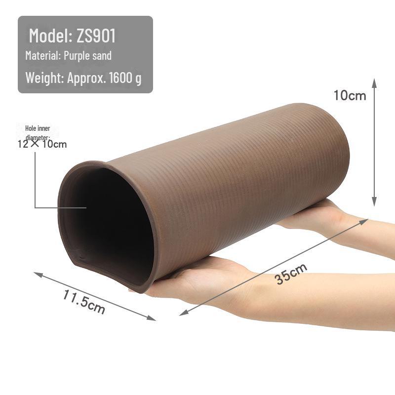 Purple Sand Ceramic Fish Tank Decor - Large, Medium & Small Rock Tiles