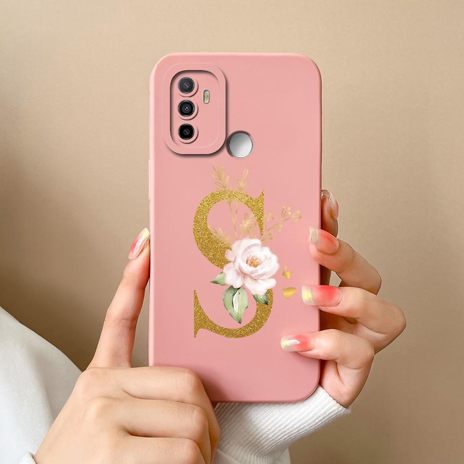 Для OPPO F21 Pro F21S Pro 4G 5G Find X3 X5 Lite чехол для телефона Высококачественные защитные сумки для телефонов Цветочные буквы Матовый мягкий силикон для бампера OPPO