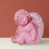 Winged Girl Statue for Home Decor Item | Fairy Girl Statue for Home Shelves Decor Showpiece (Angel Pink )