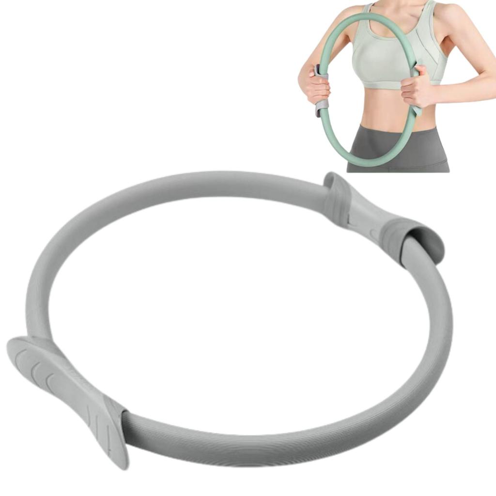 Pilates Ring Gray Training Ring Yoga Tighten Your Core Strengthen Your Inner Muscles Ideal for Exercising At Home Hunchback Upper Arms Chest Shoulder