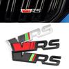 Metal Car Rear Trunk Badge Sticker Front Grill VRS Emblem Logo For Skoda VRS Octavia 1 2 3 Rapid Kodiaq Karoq Fabia Kamiq Superb
