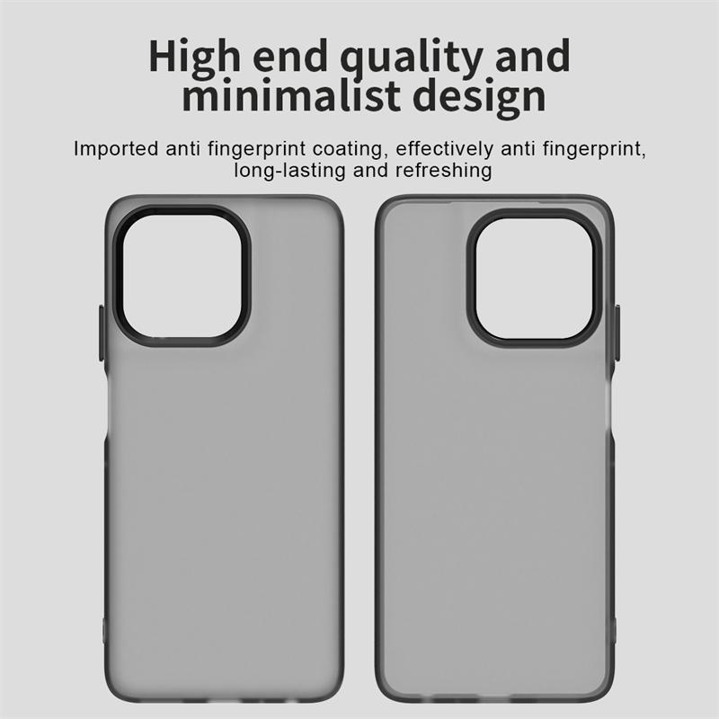 Противоударный чехол конфетного цвета для Motorola Moto G56 Матовый ПК Прозрачная задняя крышка Чехол для Moto G56 G66j G66y G86 Чехол для Moto G56
