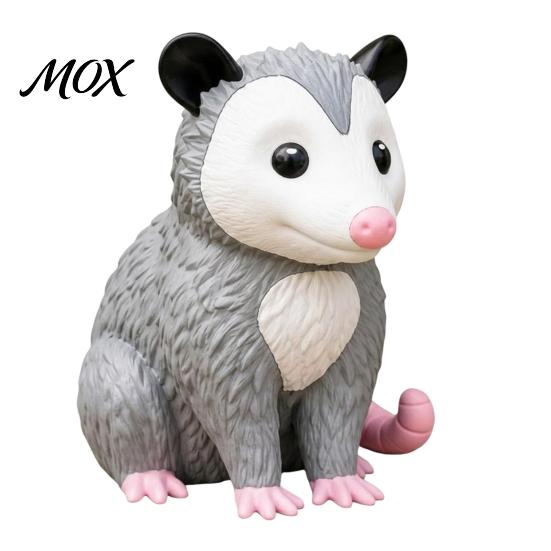 Unique Gardening Gifts 3D Printed Opossum Statue, Realistic Animal Decorative Figurine, Vivid Expression Statue Details Seasonal Ornament for