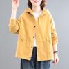 Весенне-осенняя женская повседневная короткая повседневная куртка с капюшоном