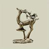 Brass Deer Statue Home Decoration Accessories Copper Office Desk Decor Ornaments