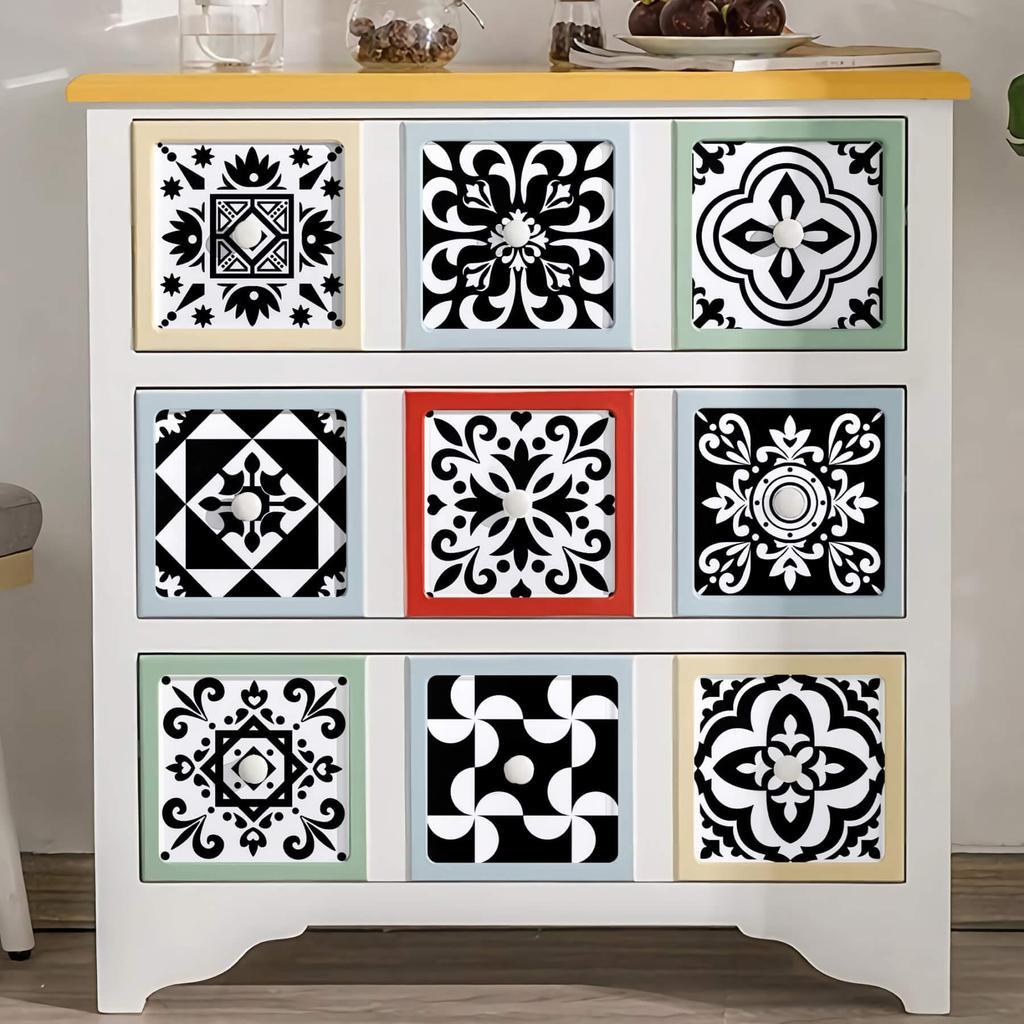 Обои Jiroka Плитка Мозаичная Плитка Набор Настенных Для и Черной Стены DIY Обои Украшение 24 Наклейки, Наклейки, Наклейки, 24, Наклейки в Скандинавском Стиле,