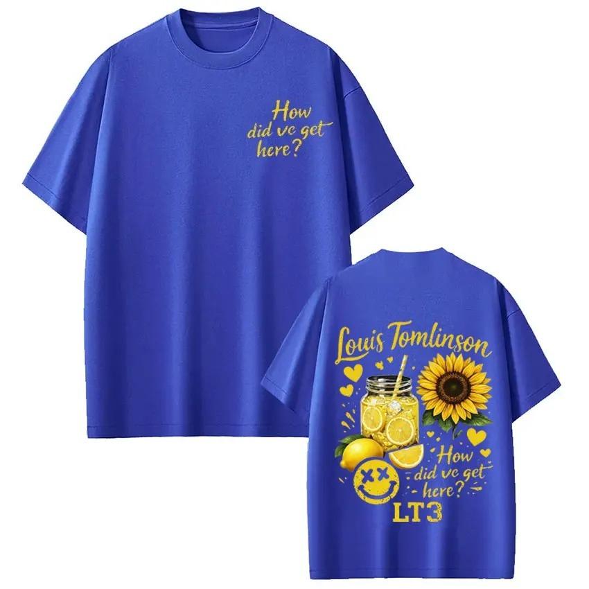 Cotton Vintage Loose Tshirs Singer Louis Tomlinson How Did I Get Here Tour 2026 Print TShirt Unisex Women Fashion Clothing Tshirt