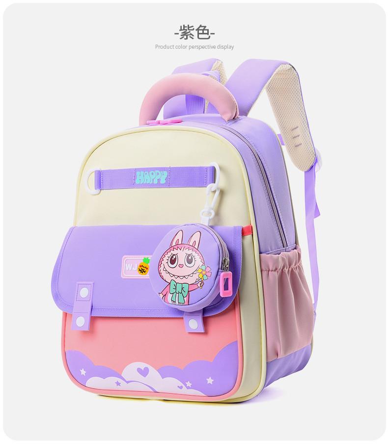 Childrens Letter Backpack With Adjustable Shoulder Strap Zipper Design