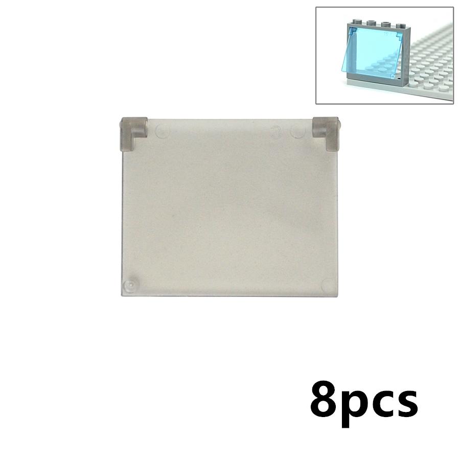 City Window Building Up Cubes Custom Build House Door Frame Glass Bricks Parts Fits 60594 60616 60621 60596 MOC Educational Tool Parts Fo