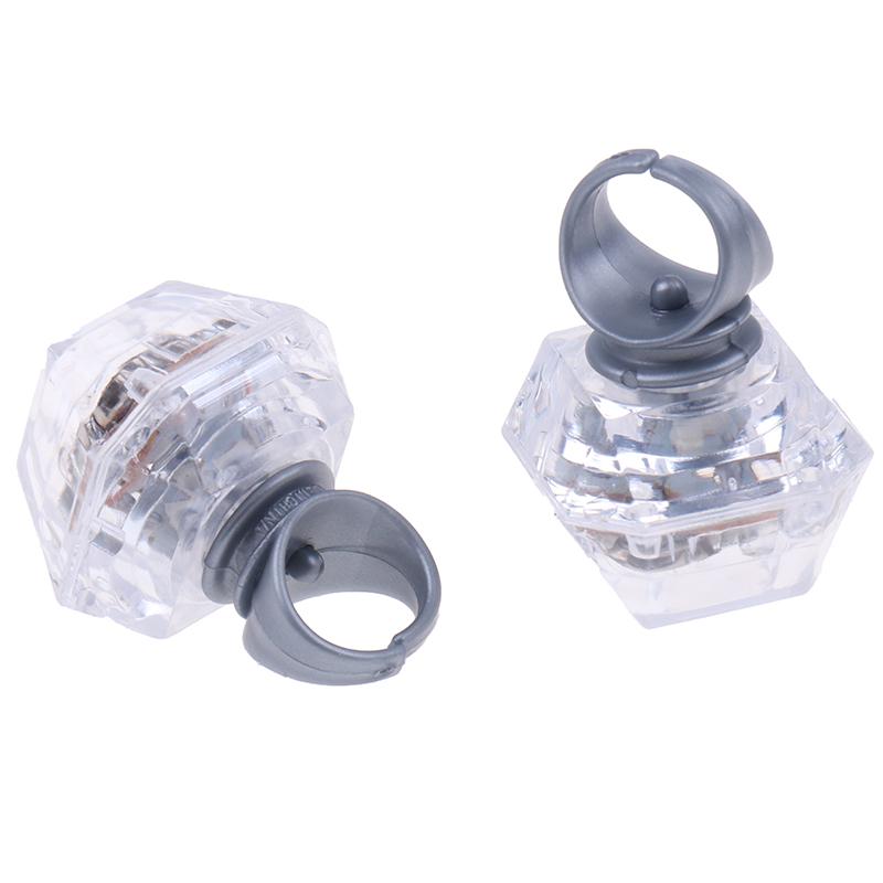 1Pc Led Flashing Light Up Glowing Finger Ring Toys Christmas Year Party Toy