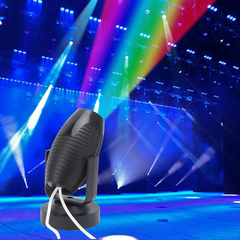 1 шт. RGB светодиодный сценический прожектор 360 градусов для вечеринки, свадьбы, атмосферы, точечный луч лампы
