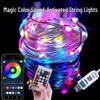 Colorful Bluetooth Round Ball String Lights with USB, Smart APP, and Remote Control – Outdoor Atmosphere Lighting