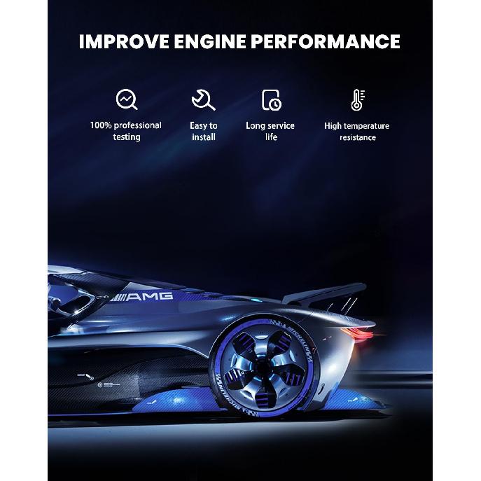 SCITOO 8Pcs 4 Holes Fuel Injectors fit for 2007 for Chrysler for Aspen, for 2004-2007 for Dodge for Dakota, for 2006-2007 for Jeep for Commander, for